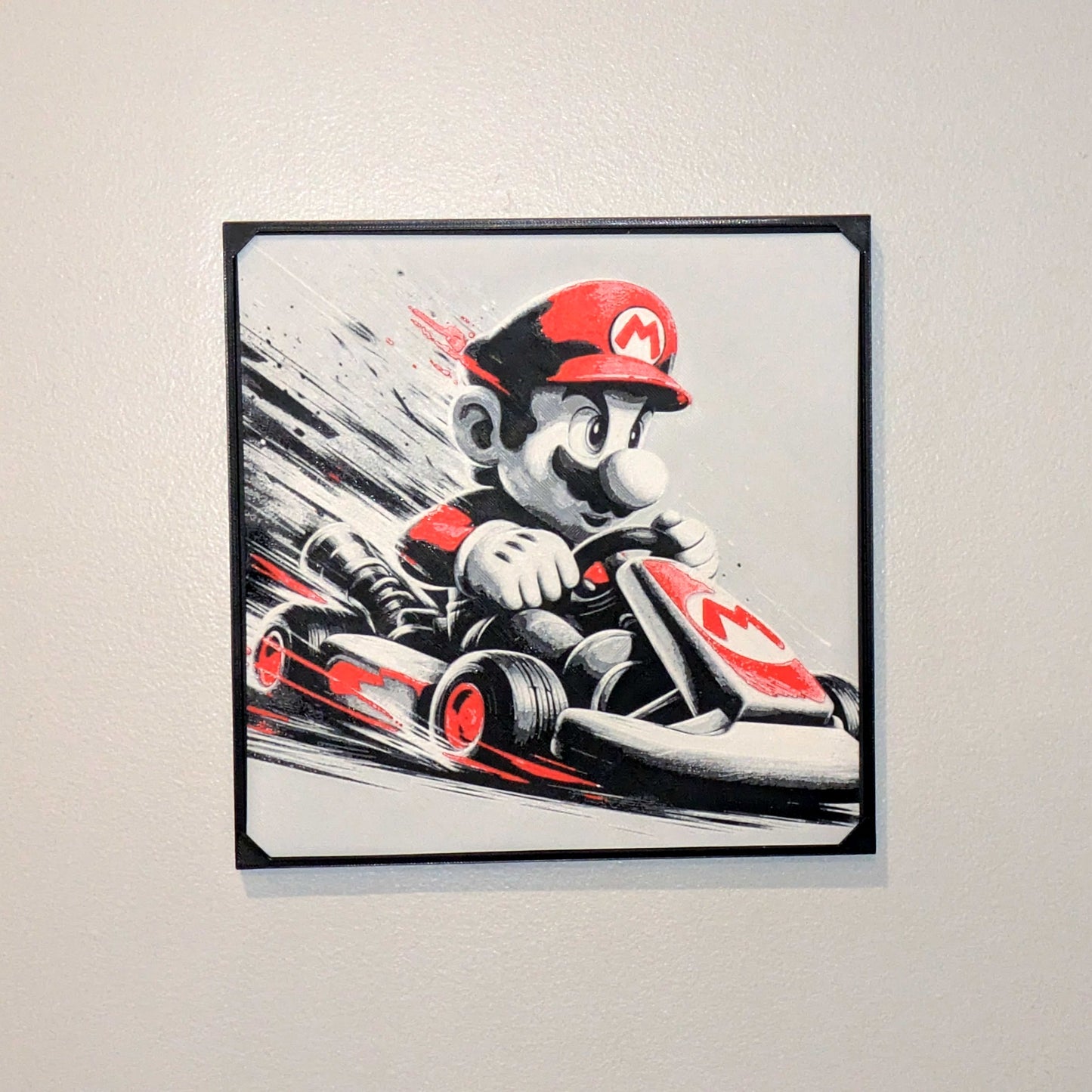 Mario Kart HueForge 3D Print | Wall Art | 8x8 or 12x12