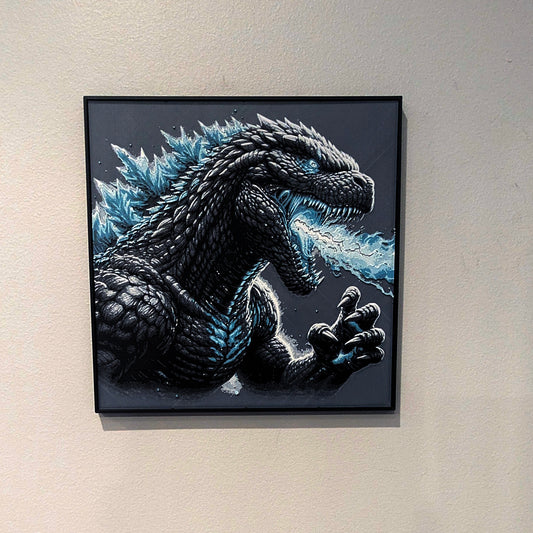 Movie Hueforge - Godzilla - Multicolor 3D Printed Wall Art