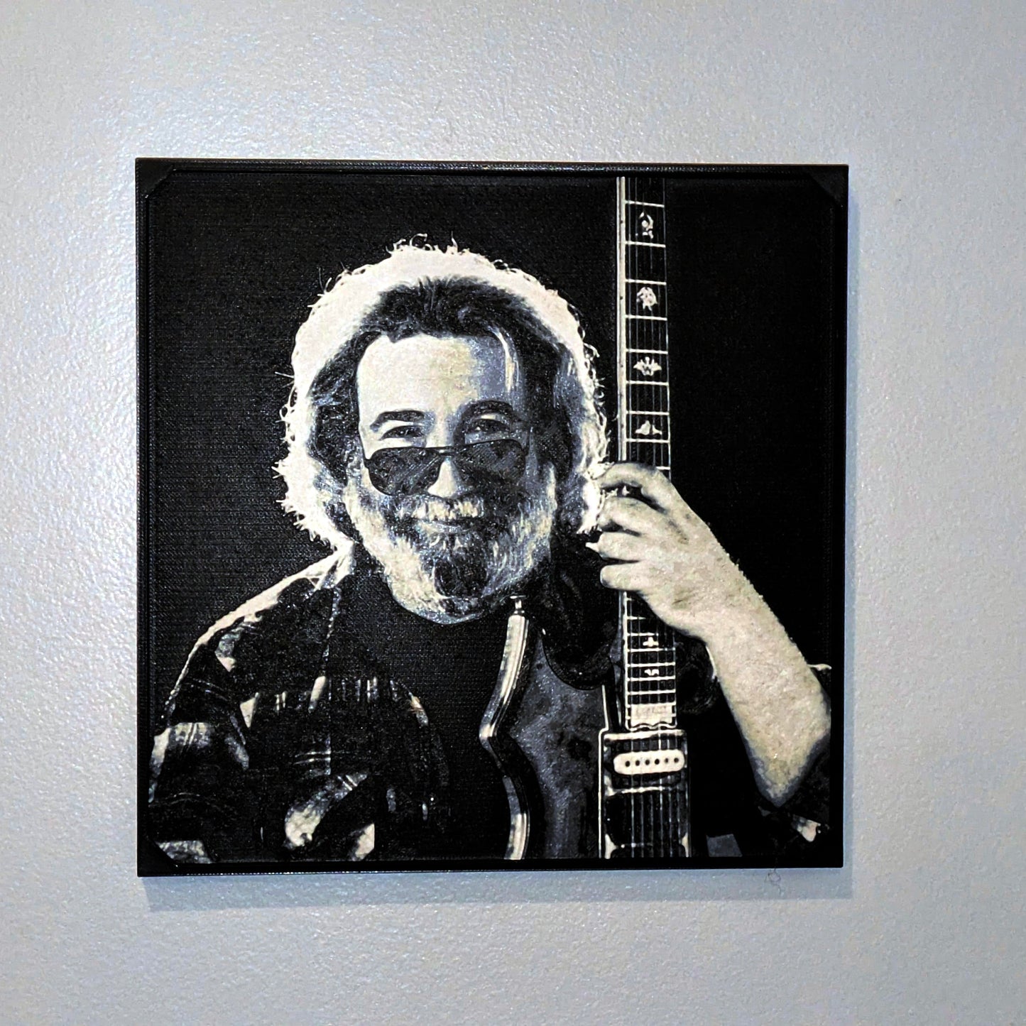 Jerry Garcia HueForge 3D Printed Wall Art