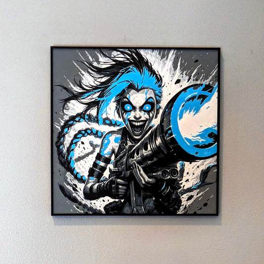 Video Game Hueforge - Jinx - Multicolor 3D Printed Wall Art