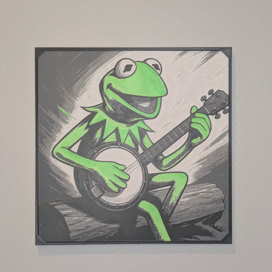 Kermit the Frog 'It's Not Easy Being Green' HueForge 3D Print