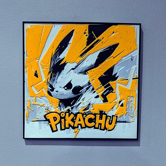 Video Game Hueforge - Pikachu - Multicolor 3D Printed Wall Art