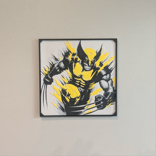Wolverine HueForge 3D Printed Wall Art