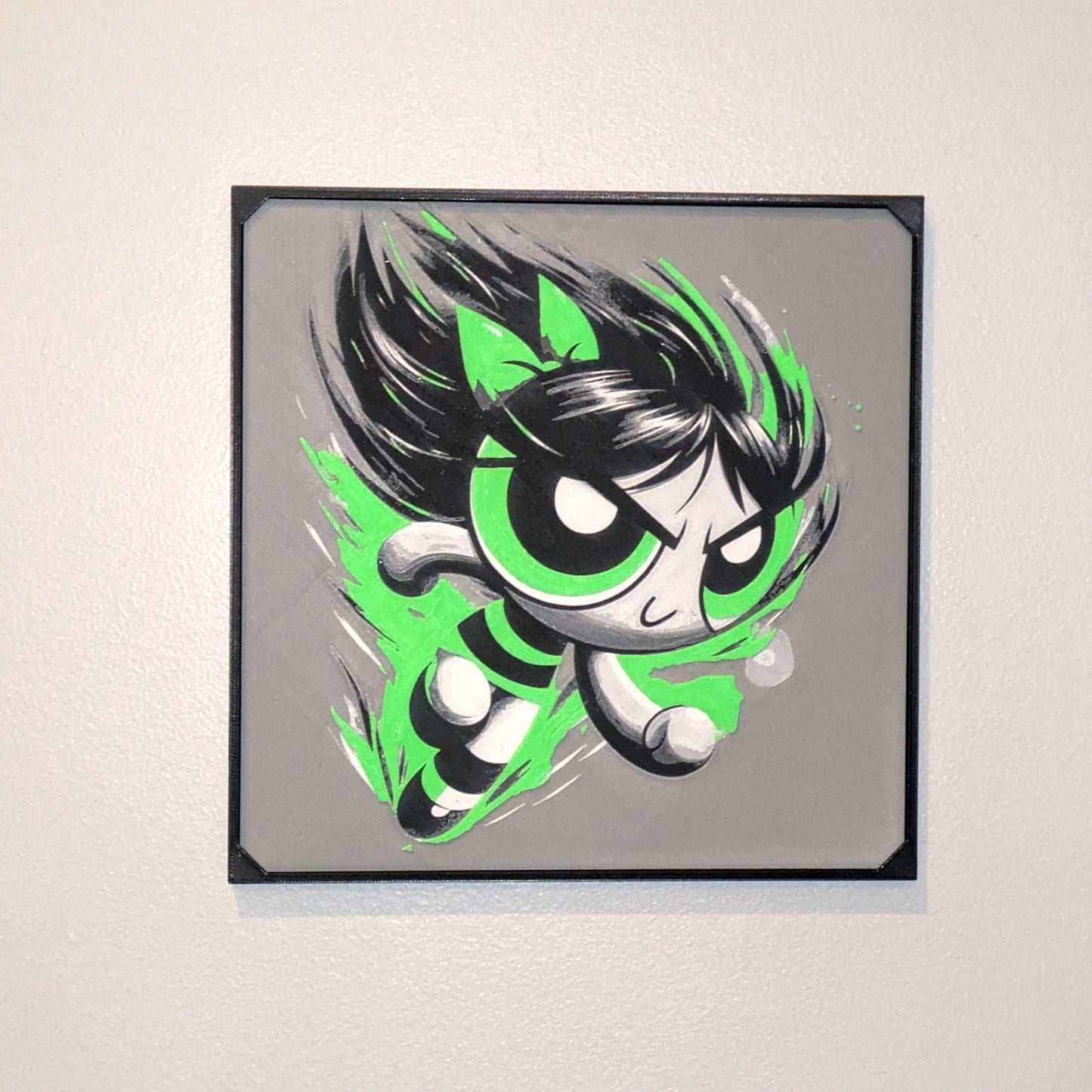 Buttercup Powerpuff Girls Hueforge 3D Print Wall Art