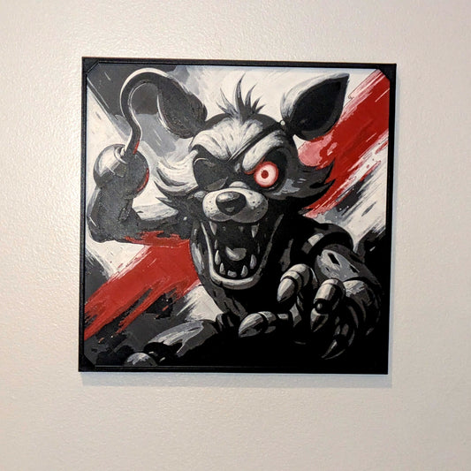 Foxy FNAF HueForge 3D Printed Wall Art | FNAF Fan Art