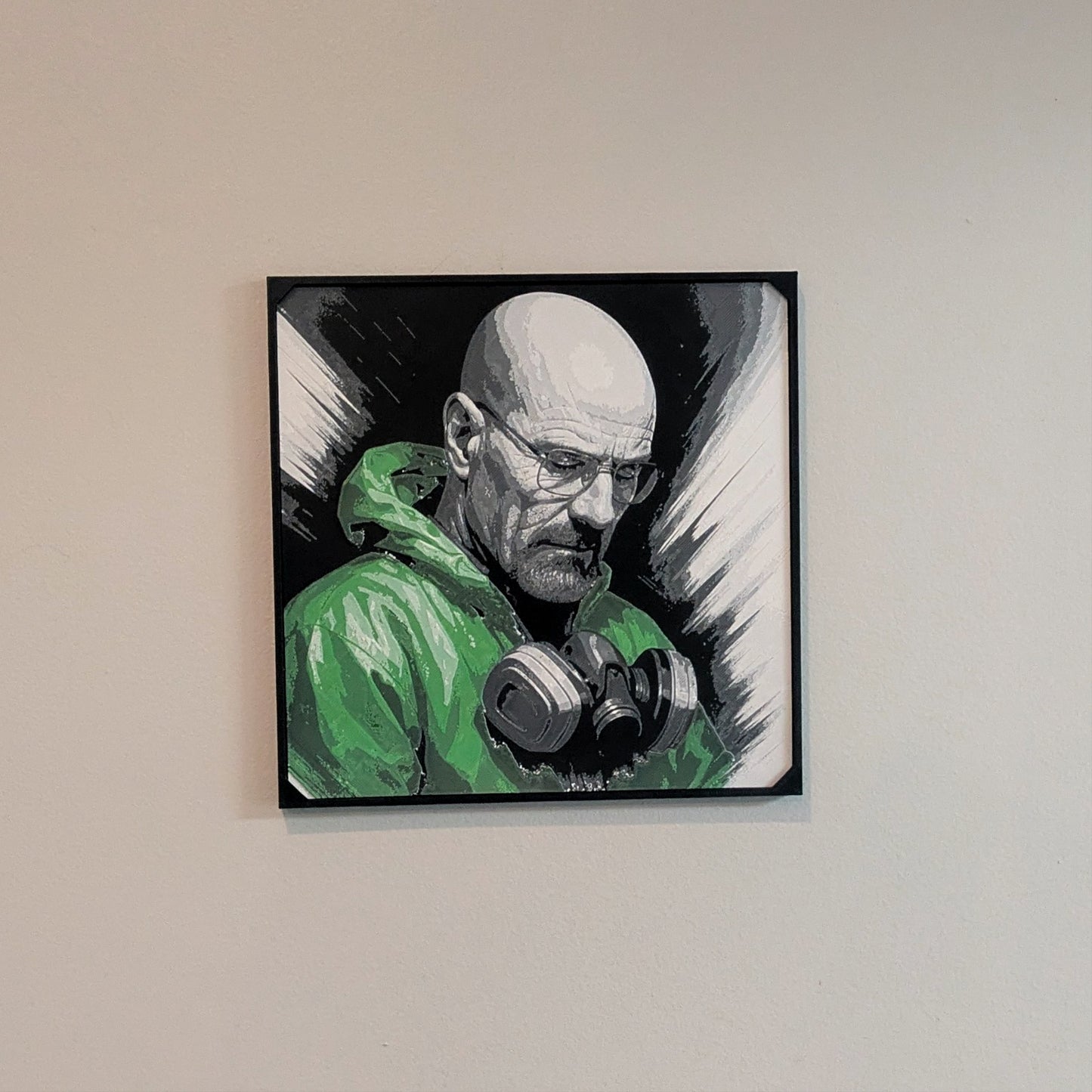 Walter White Heisenberg Hueforge 3D Print | Breaking Bad Art